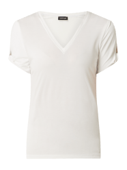 T-shirt van modalmix  van Taifun Wit - 6