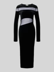 Midi-jurk met ronde hals, model 'Fray' van LeGer - 5