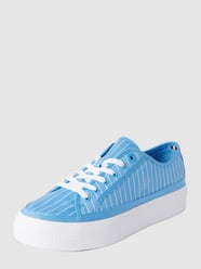 Sneakers met krijtstrepen van Tommy Hilfiger Blauw / turquoise - 22