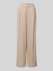 Broek van viscosemix met steekzakken van COMMA Beige - 6