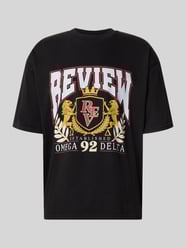 T-Shirt mit Label-Print und Rundhalsausschnitt von REVIEW - 19