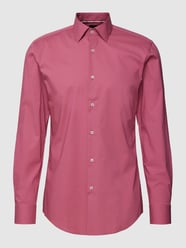 Slim Fit Business-Hemd Modell 'Hank' von BOSS Rot - 36