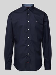 Regular fit zakelijk overhemd met labelstitching, model 'John' van Tommy Hilfiger Groen - 5