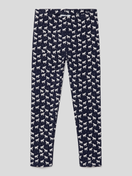 Leggings mit Allover-Muster von Happy Girls Blau - 18