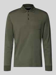 Regular Fit Poloshirt aus Baumwoll-Mix mit Brusttasche von bugatti - 13