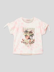 T-shirt met knoopdetail van Garcia Rood - 12
