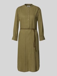 Midikleid aus Leinen-Mix mit Bindegürtel von Fynch-Hatton - 23