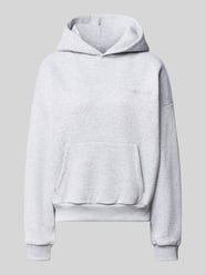 Relaxed Fit Basic Hoodie in grau melange von REVIEW - 29