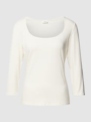 Shirt met lange mouwen en boothals van s.Oliver BLACK LABEL Wit - 35
