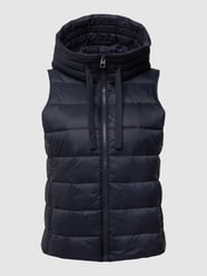 Steppweste mit Kapuze von Marc O'Polo Blau - 32