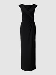 Abendkleid in Wickel-Optik von Lauren Ralph Lauren Schwarz - 22