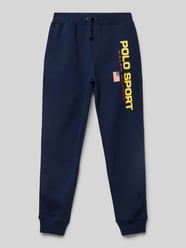 Sweatpants mit Label-Print von Polo Sport Blau - 23