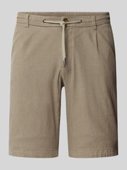 Slim Fit Shorts mit Kordelzug von bugatti - 23
