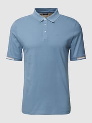 Poloshirt mit Kontraststreifen von HECHTER PARIS Blau - 43