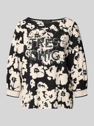 Sweatshirt aus Viskose-Mix mit Ziersteinbesatz und 3/4-Arm von Betty Barclay - 15
