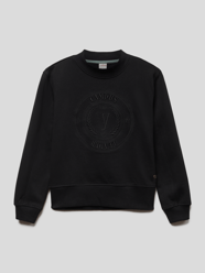 Sweatshirt mit Label-Stitching Modell 'NORA' von VINGINO Grau / Schwarz - 43