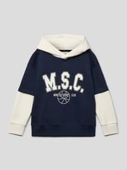 Hoodie im Colour-Blocking-Design von Tom Tailor Blau - 19