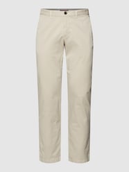 Chino met Franse steekzakken, model 'DENTON' van Tommy Hilfiger Grijs / zwart - 41