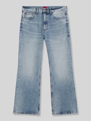 Jeansy o kroju tapered fit z czystej bawełny w stylu 5 kieszeni od HUGO - 2