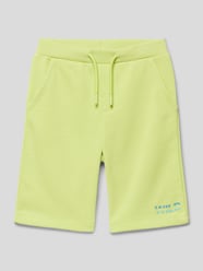 Sweatshorts mit Statement-Print von s.Oliver RED LABEL Grün - 17