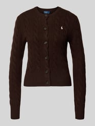 Gebreid jack van een mix van linnen en kasjmier met kabelpatroon van Polo Ralph Lauren - 42