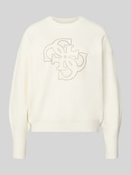 Relaxed Fit Longsleeve aus elastischem Material-Mix von GUESS - 10
