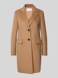 Regular fit lange jas met lanawol en reverskraag van Jake*s Collection - 17