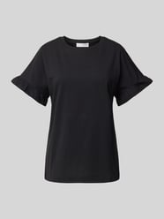 T-Shirt mit Rundhalsausschnitt Modell 'CECILIEE' von Selected Femme Schwarz - 37