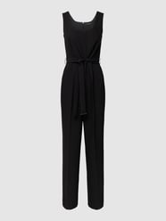 Jumpsuit mit Taillenband von comma Schwarz - 6