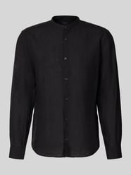Slim fit linnen overhemd van puur linnen met opstaande kraag van OLYMP Level 5 - 4
