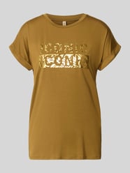 t-shirt z okrągłym dekoltem i nadrukiem model 'MARICA' od Soyaconcept - 19
