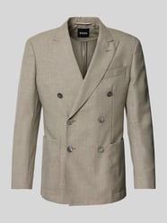 Slim Fit Anzugsakko mit zweireihigem 2-Knopf-Verschluss von BOSS Beige - 37