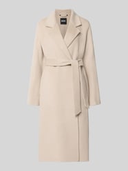 Regular fit lange jas van wolmix model 'Cotaz2_DF' van BOSS Beige - 38