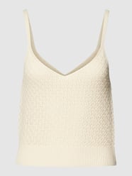 Top mit Strukturmuster von Vero Moda Beige - 39