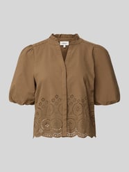 Boxy Fit Kurzarmbluse aus reiner Baumwolle von s.Oliver RED LABEL - 38
