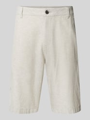 Relaxed Fit Chinoshorts aus Leinen-Baumwoll-Mix von Tom Tailor Denim Beige - 13