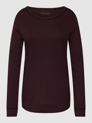 Pyjama-Oberteil mit Rundhalsausschnitt von Schiesser Rot - 39