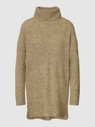 Gebreide jurk met col, model 'VENEDA' van Only Groen - 14