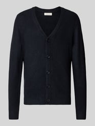 Slim fit gebreid jack met V-hals, model 'Heine' van Casual Friday - 8
