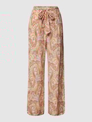 Stoffhose mit Paisley-Muster von Mango Orange - 38