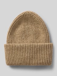 Mütze aus Kaschmir mit breitem Umschlag von PIECES Beige - 34