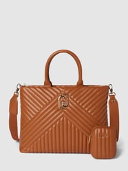 Tote bag in leerlook, model 'Achala' van Liu Jo White Bruin - 47