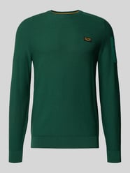 Sweter z dzianiny z detalem z logo od PME Legend - 13