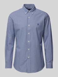 Slim Fit Freizeithemd mit Button-Down-Kragen von Polo Ralph Lauren Blau - 28