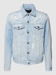 Jeansjacke mit Label-Details Modell 'DILLON' von Guess Blau - 41