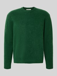 Sweter o kroju relaxed fit z dzianiny z dodatkiem wełny model ‘RAI BRUSHED’ od Selected - 22