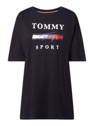 T-shirt met logoprint  van TOMMY SPORT Blauw / turquoise - 6