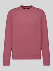 Regular Fit Sweatshirt aus reiner Baumwolle Modell 'Westart' von BOSS Orange Pink - 33