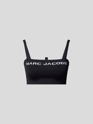 Crop Top mit Label-Stitching von Marc Jacobs Grau / Schwarz - 21