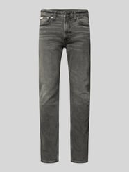 Jeansy o kroju slim fit z efektem znoszenia i detalem z logo od Calvin Klein Jeans - 4